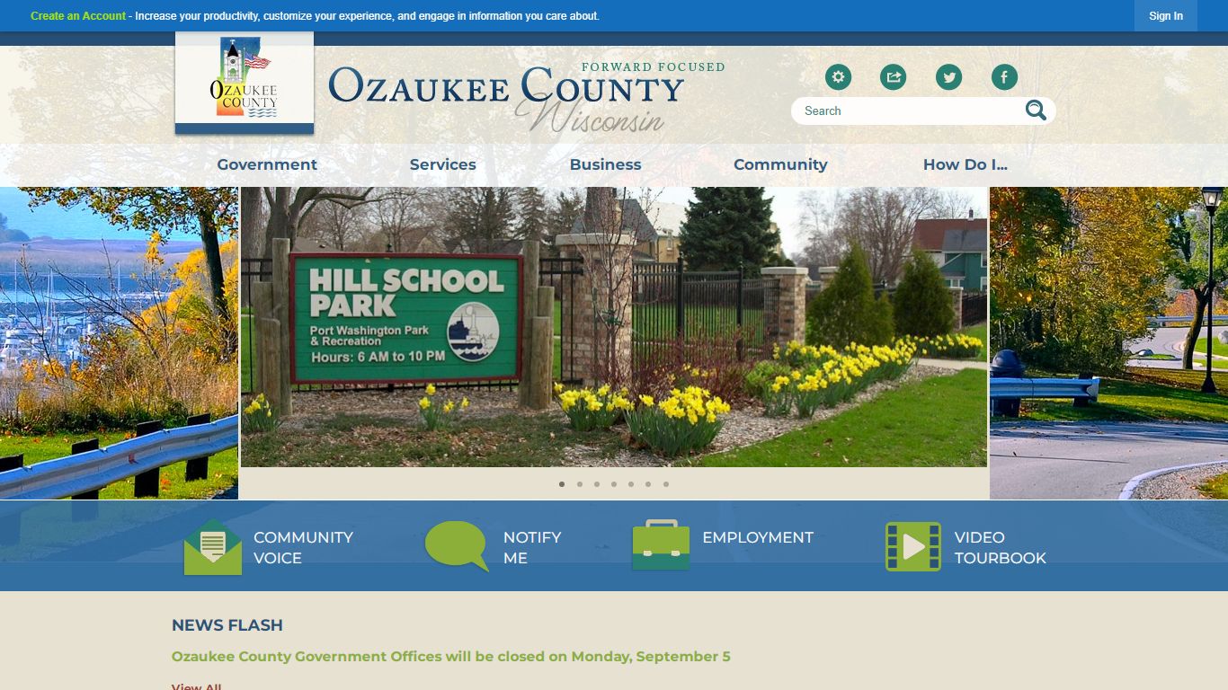 Ozaukee County, WI - Official Website | Official Website